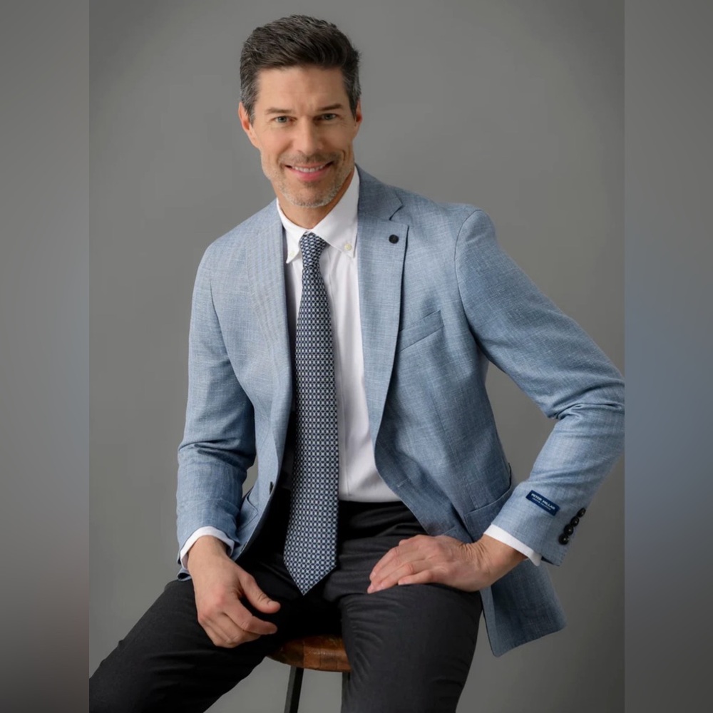 NWT PETER MILLAR Crown Crafted Men Gavin Herringbone Soft Jacket Size 46R 1295$